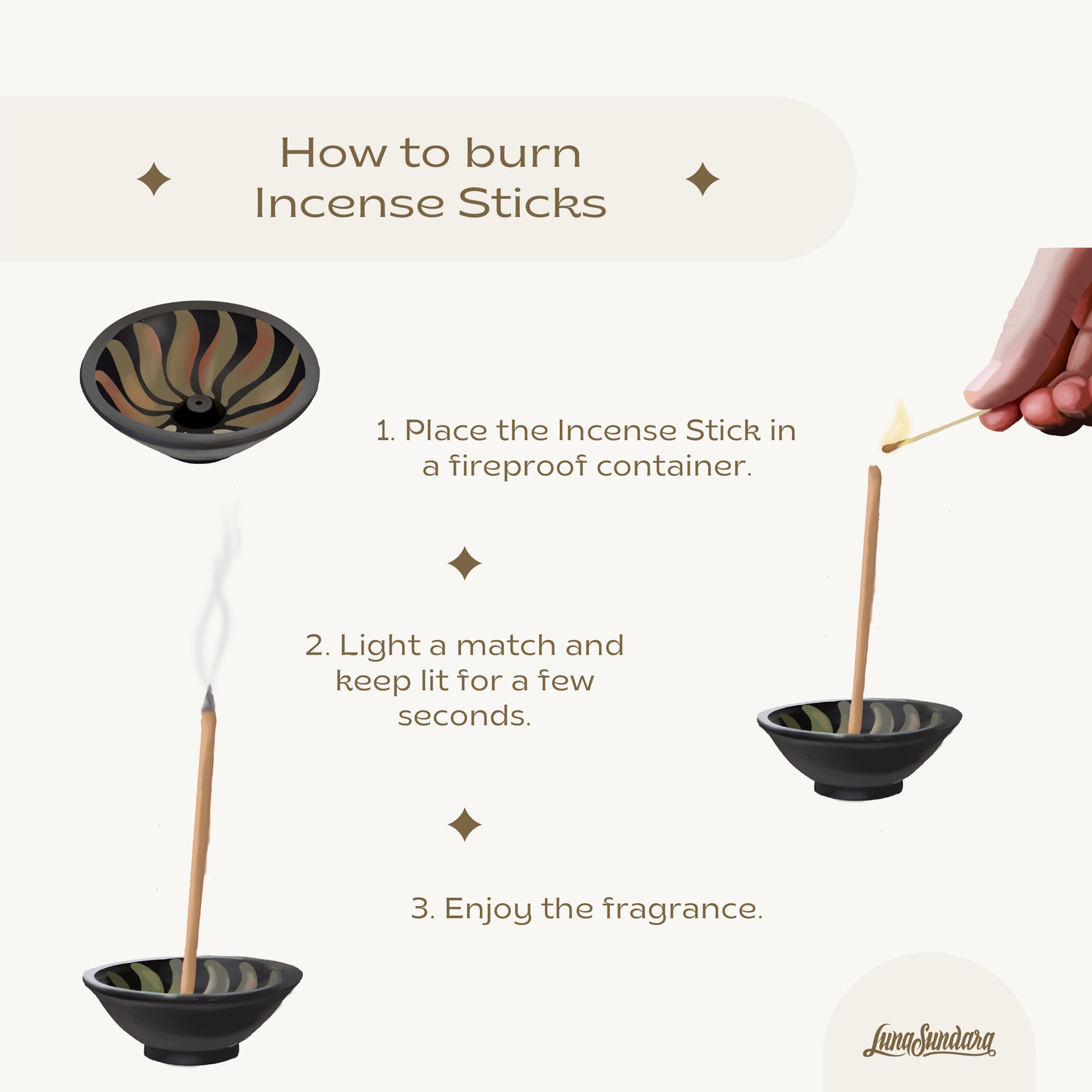 Premium Myrrh Hand Rolled Incense Sticks