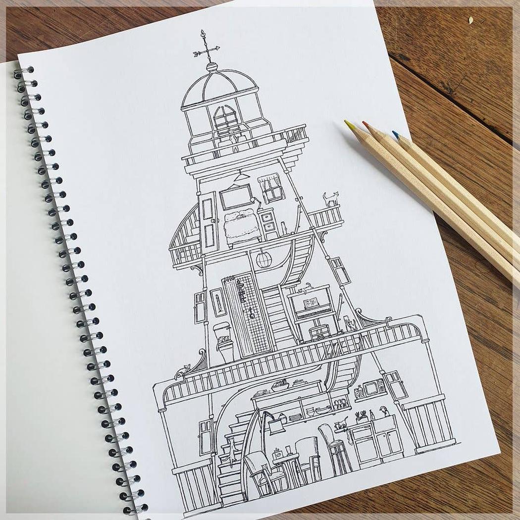 Cats' Quarters Coloring Book