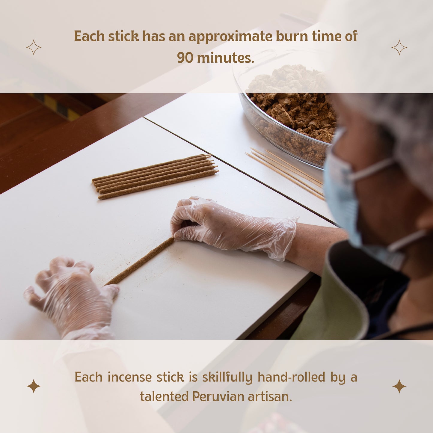 Premium Myrrh Hand Rolled Incense Sticks
