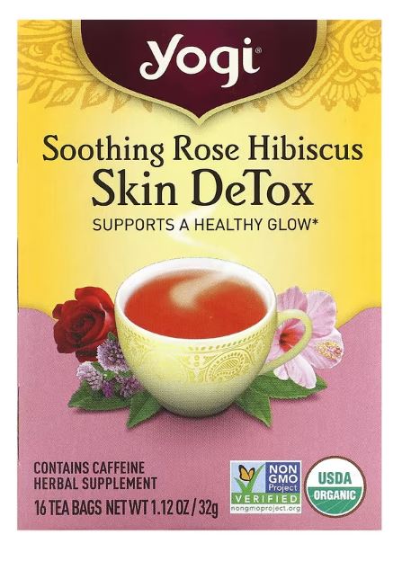 Yogi Tea - Skin DeTox, Soothing Rose Hibiscus