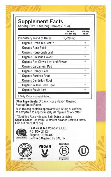 Yogi Tea - Skin DeTox, Soothing Rose Hibiscus
